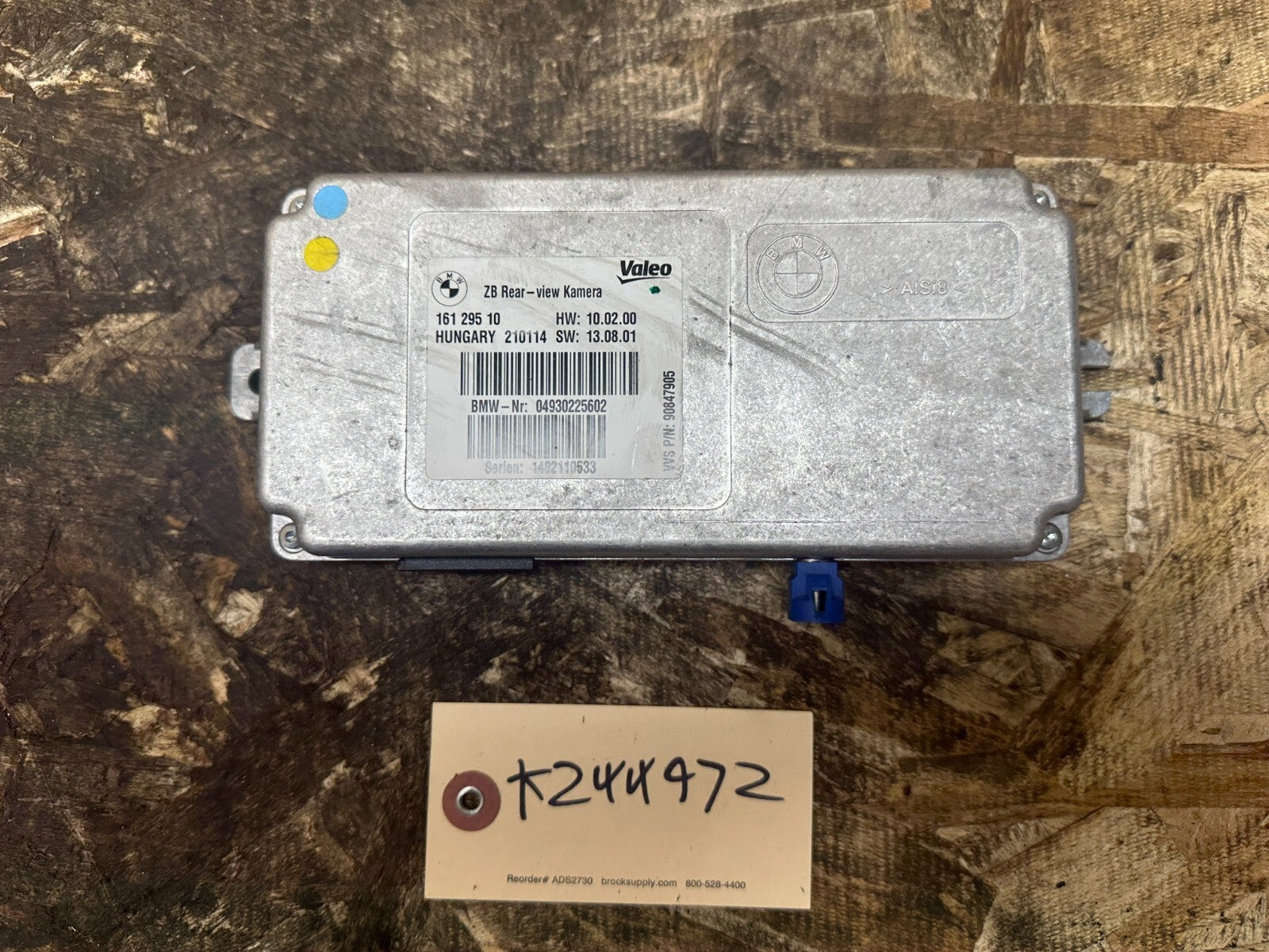 BMW 2010-2019 F25 F30 F32 F85 REAR VIEW CAMERA CONTROL MODULE OEM 16129510