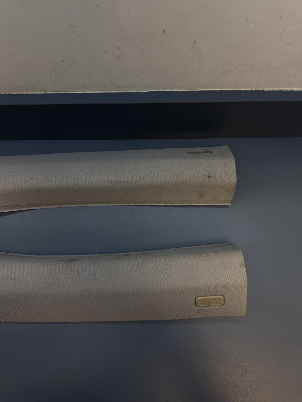 07-13 BMW E92 M3 COUPE FRONT A PILLARS TRIMS OEM Gray 7117468 7117467