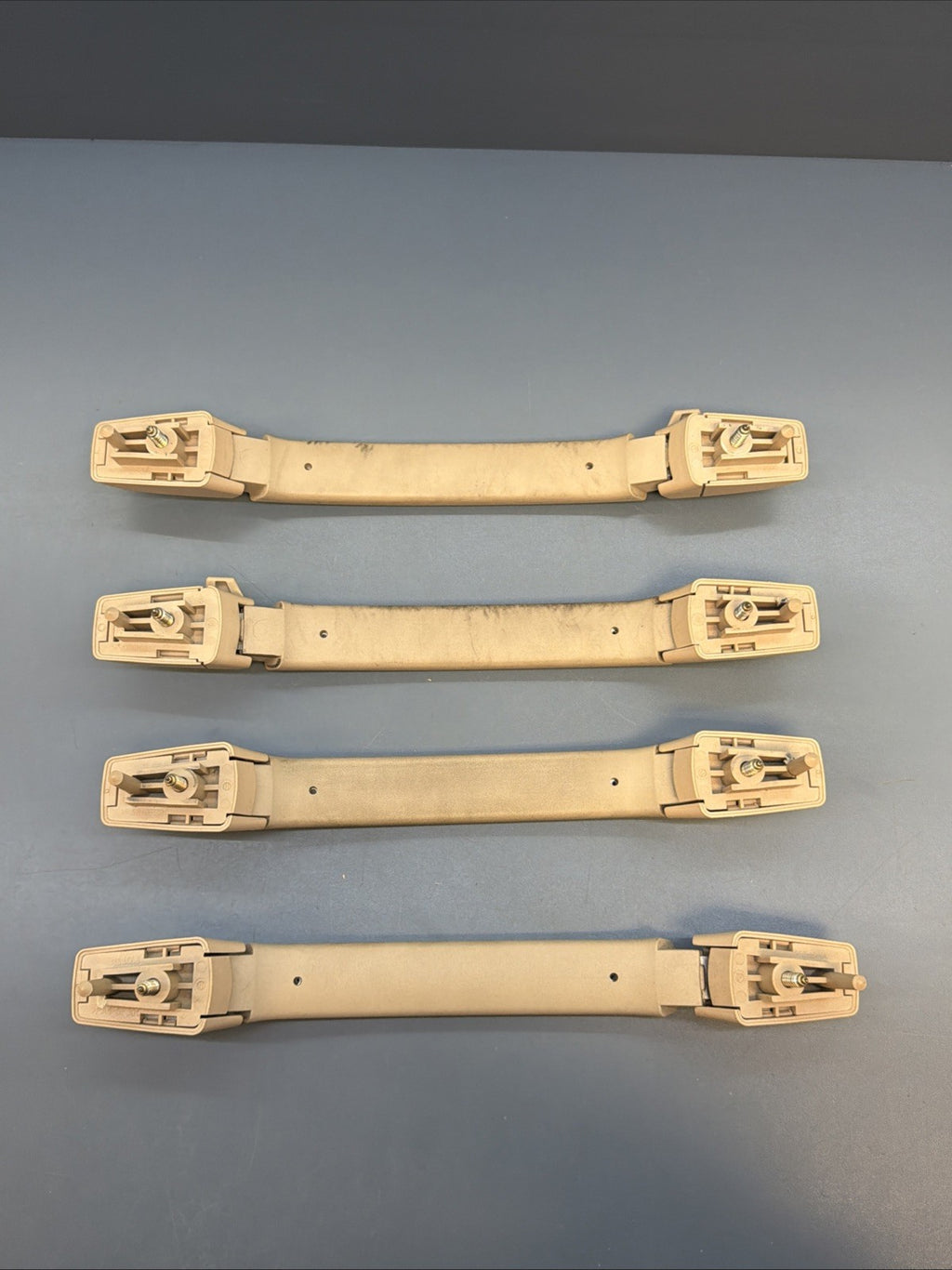 00-06 BMW E46 Headliner Grab Handle Set Front Rear Left Right Beige 8231321