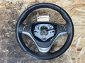 BMW 07-13 E90 E88 E82 1/3 SERIES BLACK LEATHER STEERING WHEEL OEM 3051626