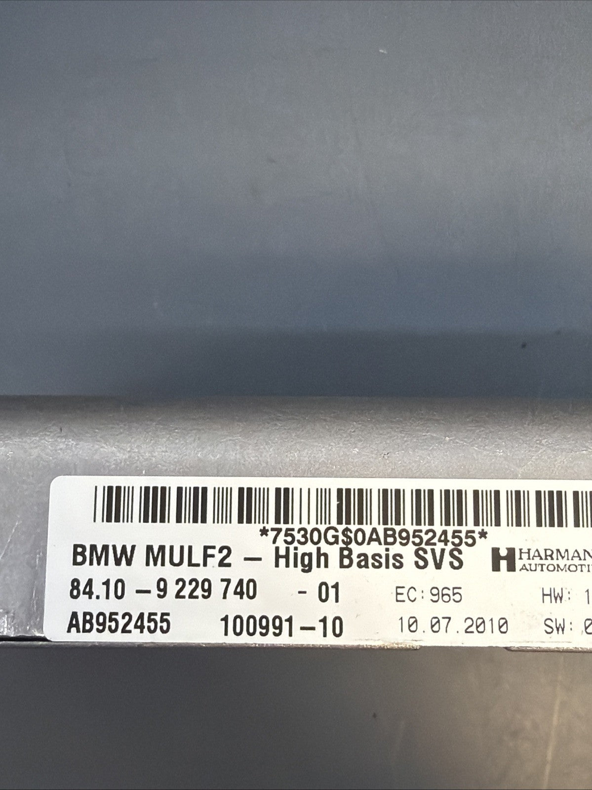 BMW 1 3 6 E63 E70 E81 E90 F01 F10 Bluetooth Control Module High MULF2 9229740