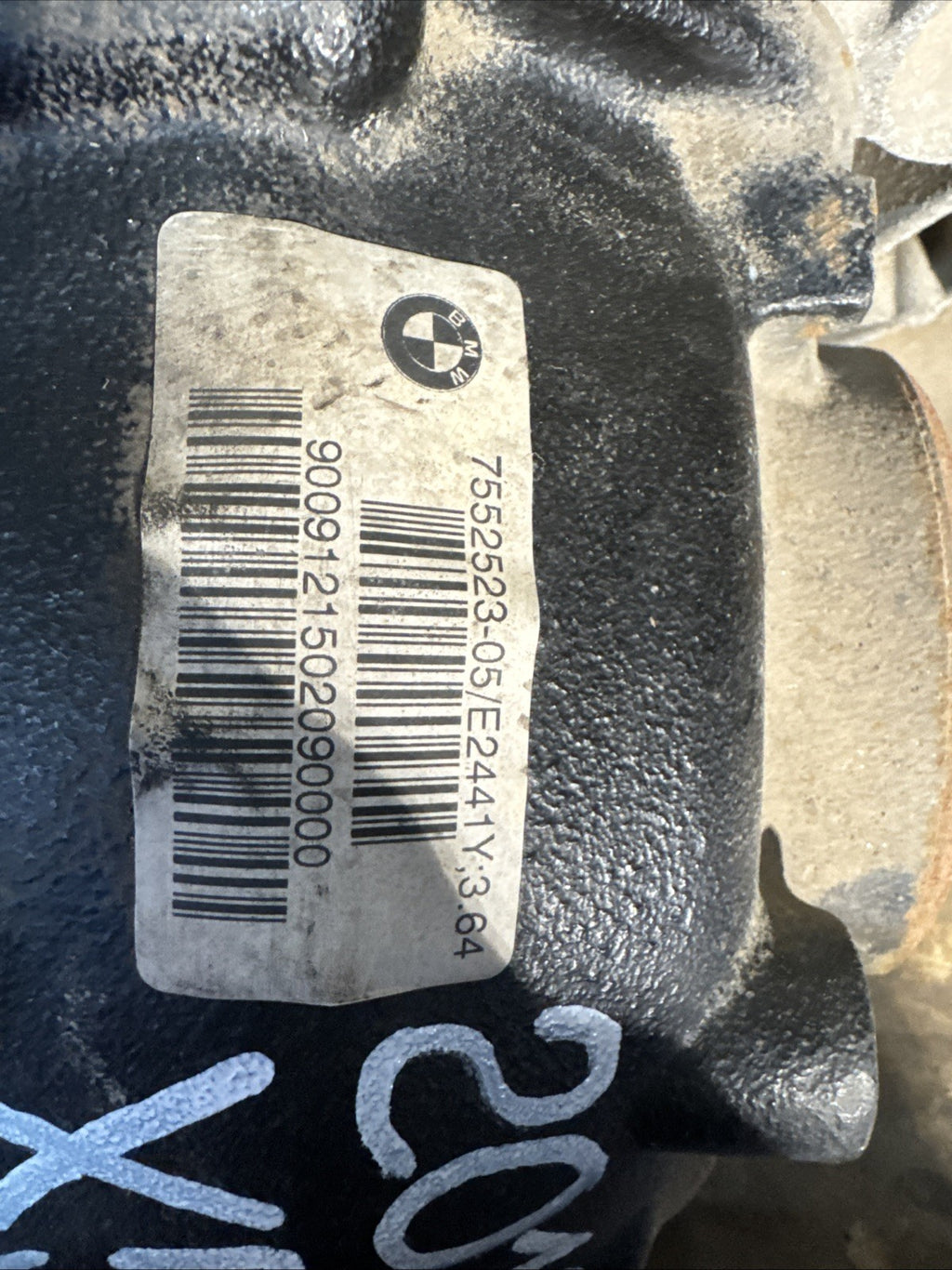07-13 OEM BMW E70 X5 3.5d Rear Differential Axle Carrier 3.64 DIESEL M57 7552523