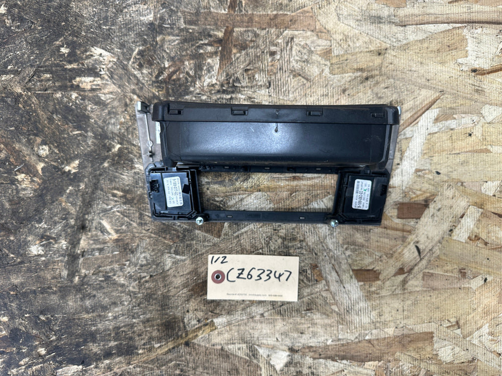 BMW 03-10 E60 5 SERIES CENTER DASH STORAGE TRAY+HEATED SEAT SWITCH WOOD 9139391