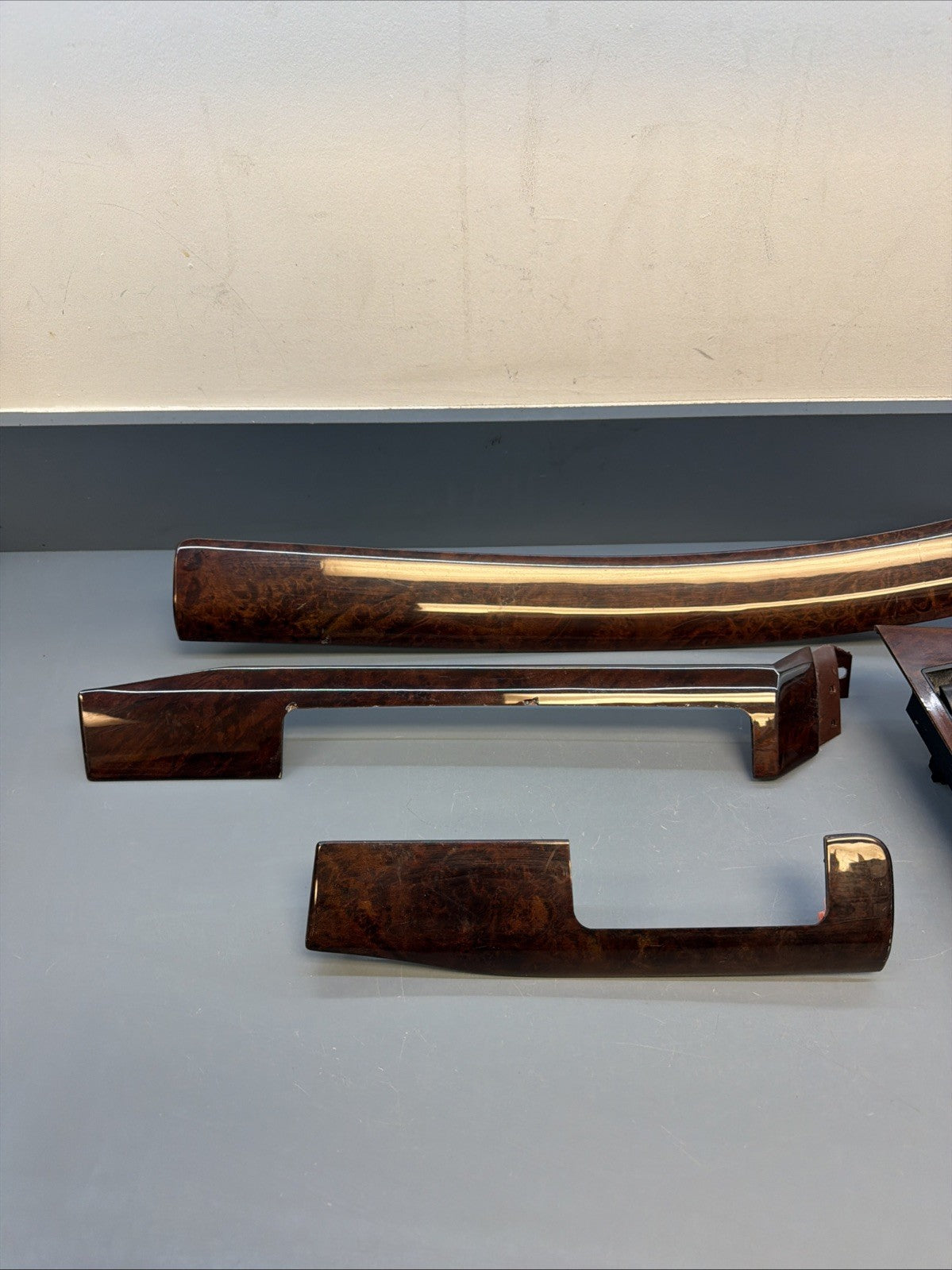 BMW 1999-2005 E46 CONVERTIBLE 4 PIECE BURLED WOOD INTERIOR TRIM SET OEM SEE DESC