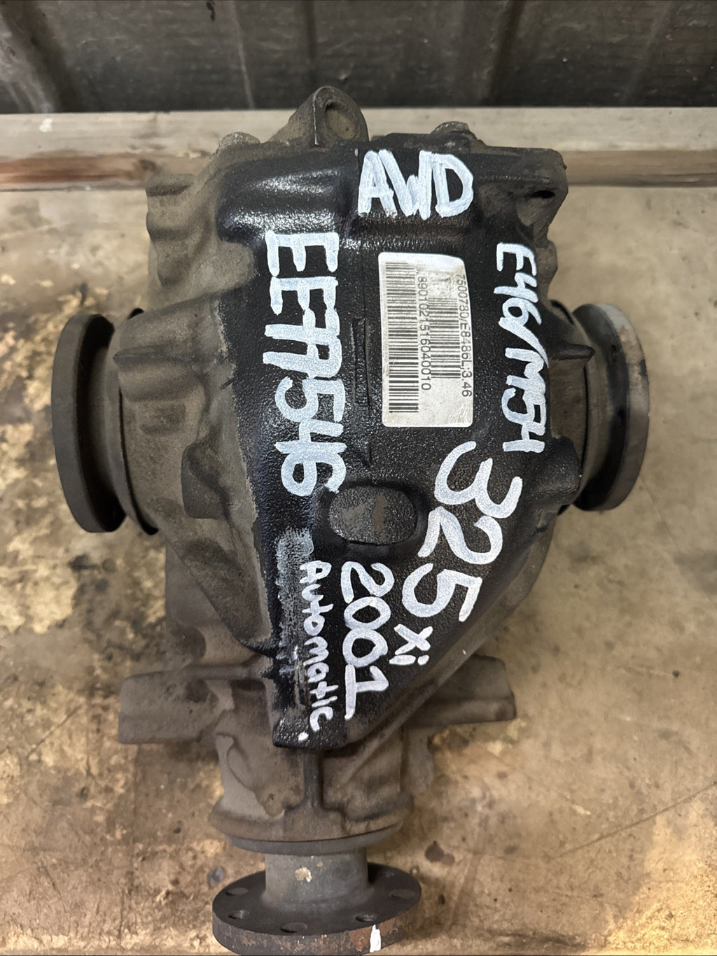 BMW REAR DIFFERENTIAL 3 SERIES E46 AUTOMATIC FINAL DRIVE 3.46 7500780