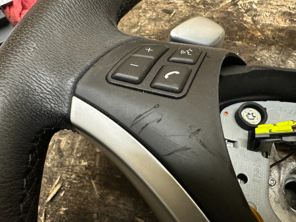 BMW 2006-2012 E90 NON HEATED SPORT STEERING PADDLE SHIFT BLACK LEATHER 6781086