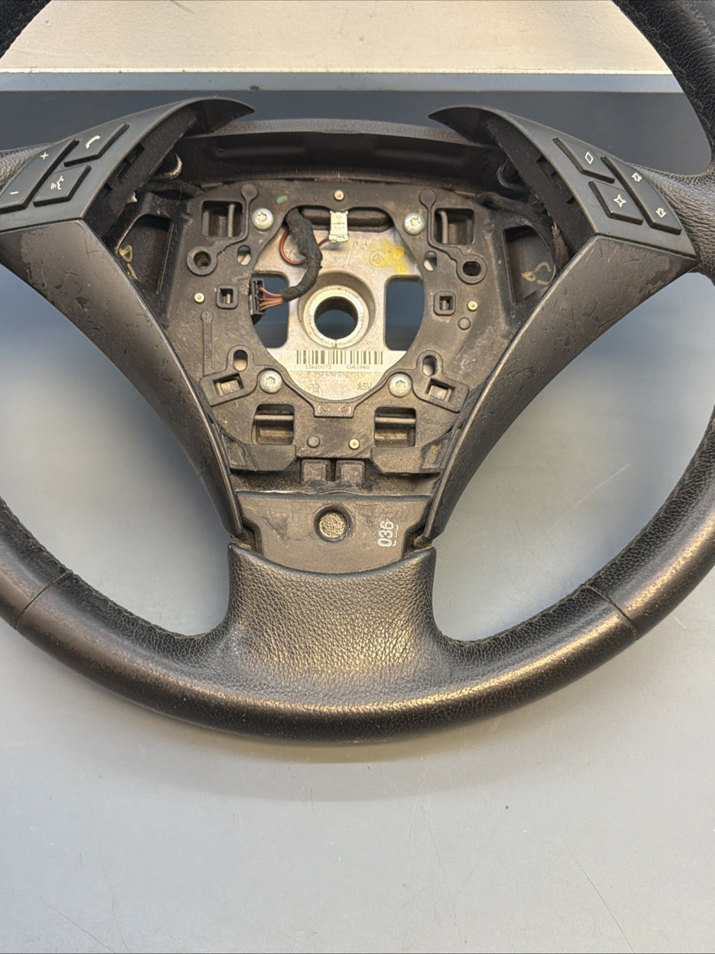 Leather Steering Wheel Multifunction BMW 5 (E60) 530I 6057422 OEM