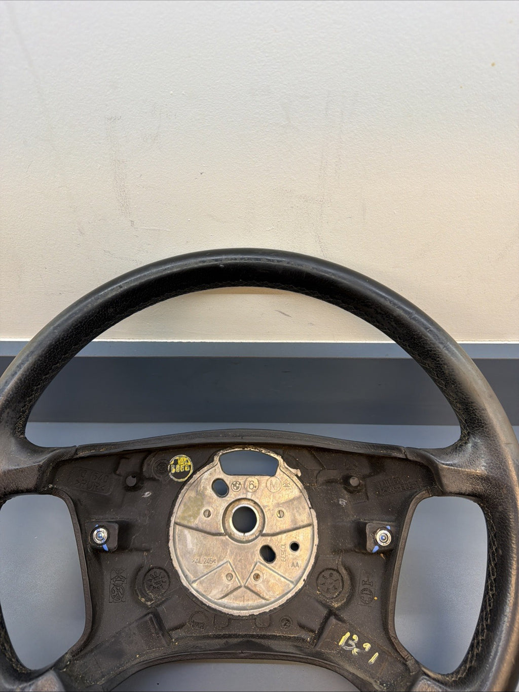 2004-2006 BMW X3 E83 4-Spoke Steering Wheel Black Leather OEM 3411790