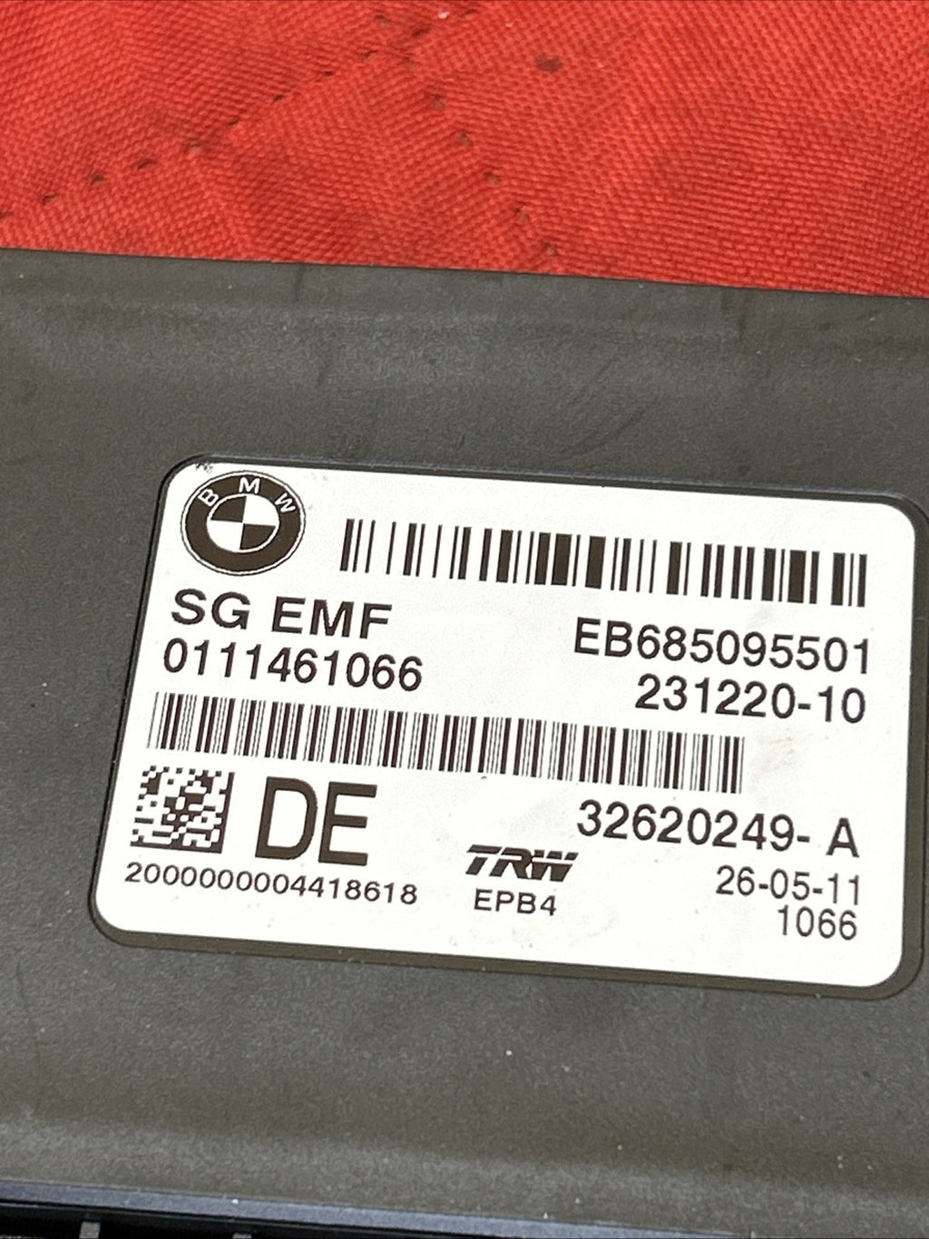 BMW 2011-2017 F25 X3 PARKING BRAKE CONTROL MODULE OEM 32620249