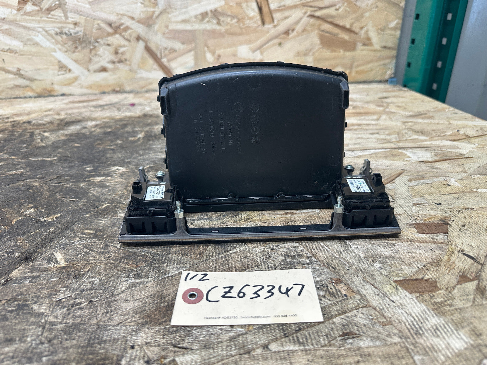 BMW 03-10 E60 5 SERIES CENTER DASH STORAGE TRAY+HEATED SEAT SWITCH WOOD 9139391
