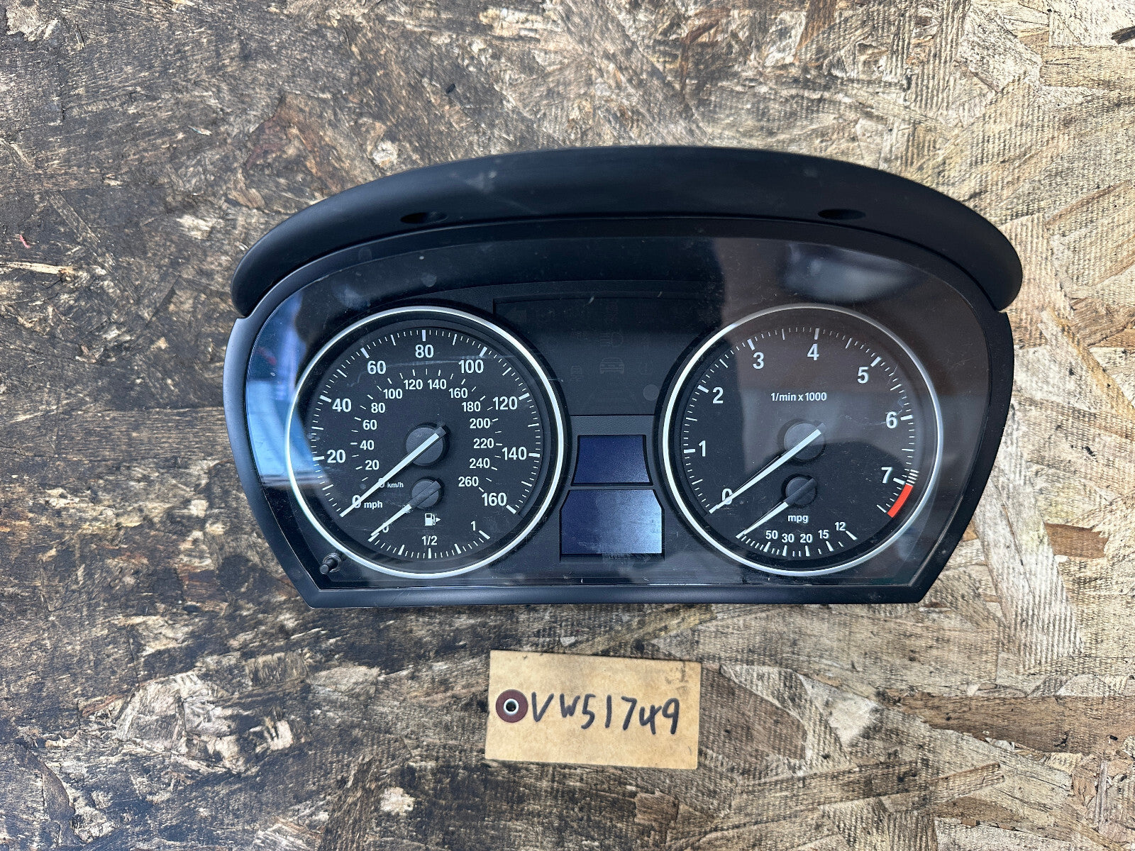 BMW 04-15 E90 E84 3 SERIES X1 SPEEDOMETER INSTRUMENT GAGUE CLUSTER OEM 9284265