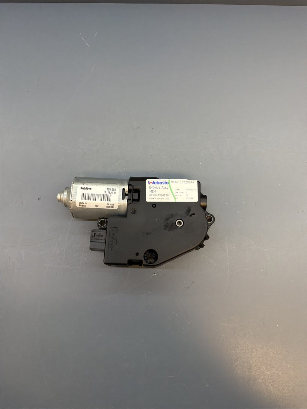 12-18 BMW F30 F34 3-SERIES SUNROOF MOTOR DRIVE UNIT 7316536 OEM