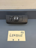 07-13 BMW E70 X5 E71 X6 HEADLIGHT FOG LIGHT CONTROL SWITCH BLACK OEM 9134728