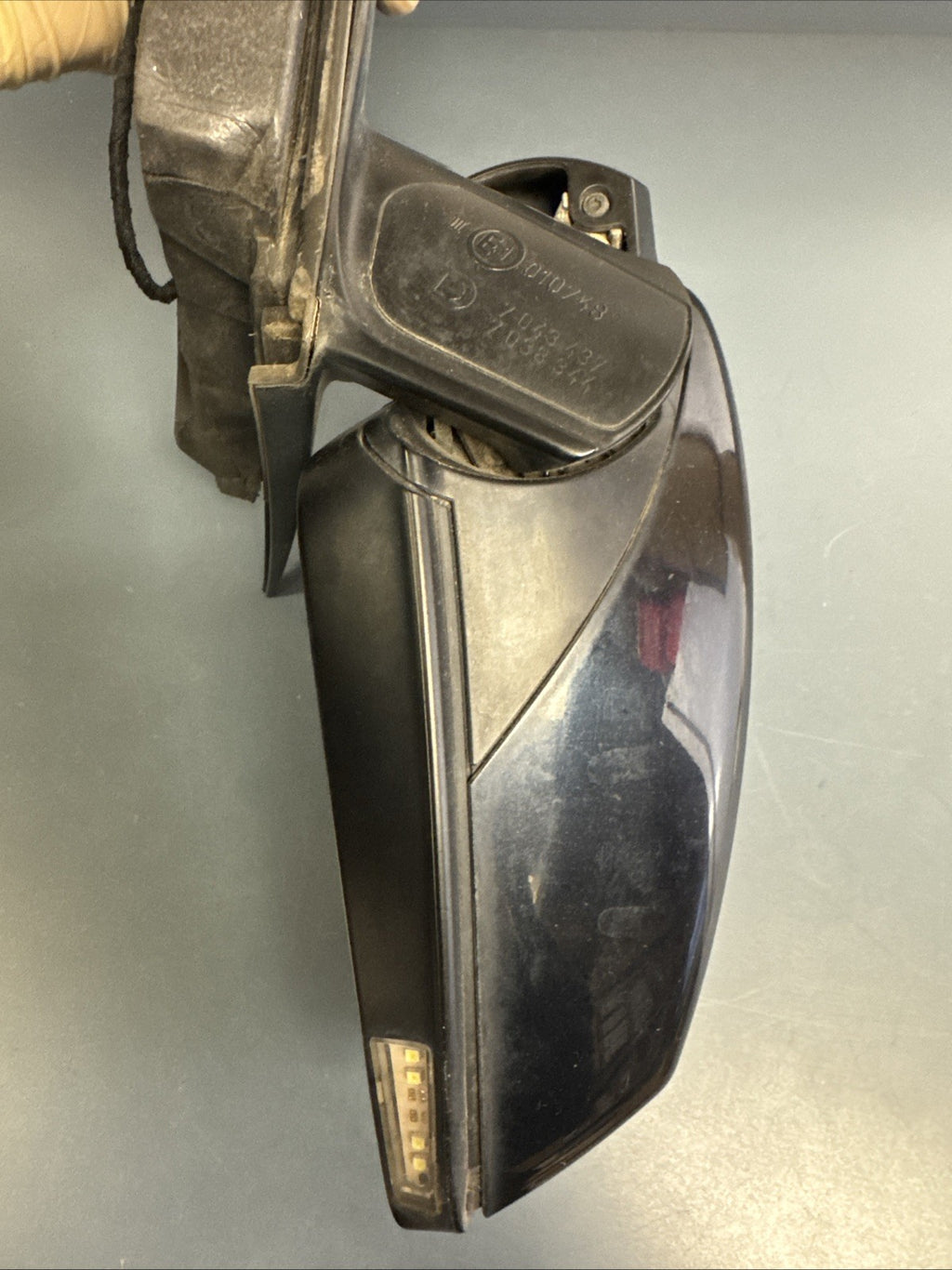 BMW 2006-2010 E60/E61 LCI LEFT DRIVER SIDE MIRROR BLACK OEM 7043437/7038344