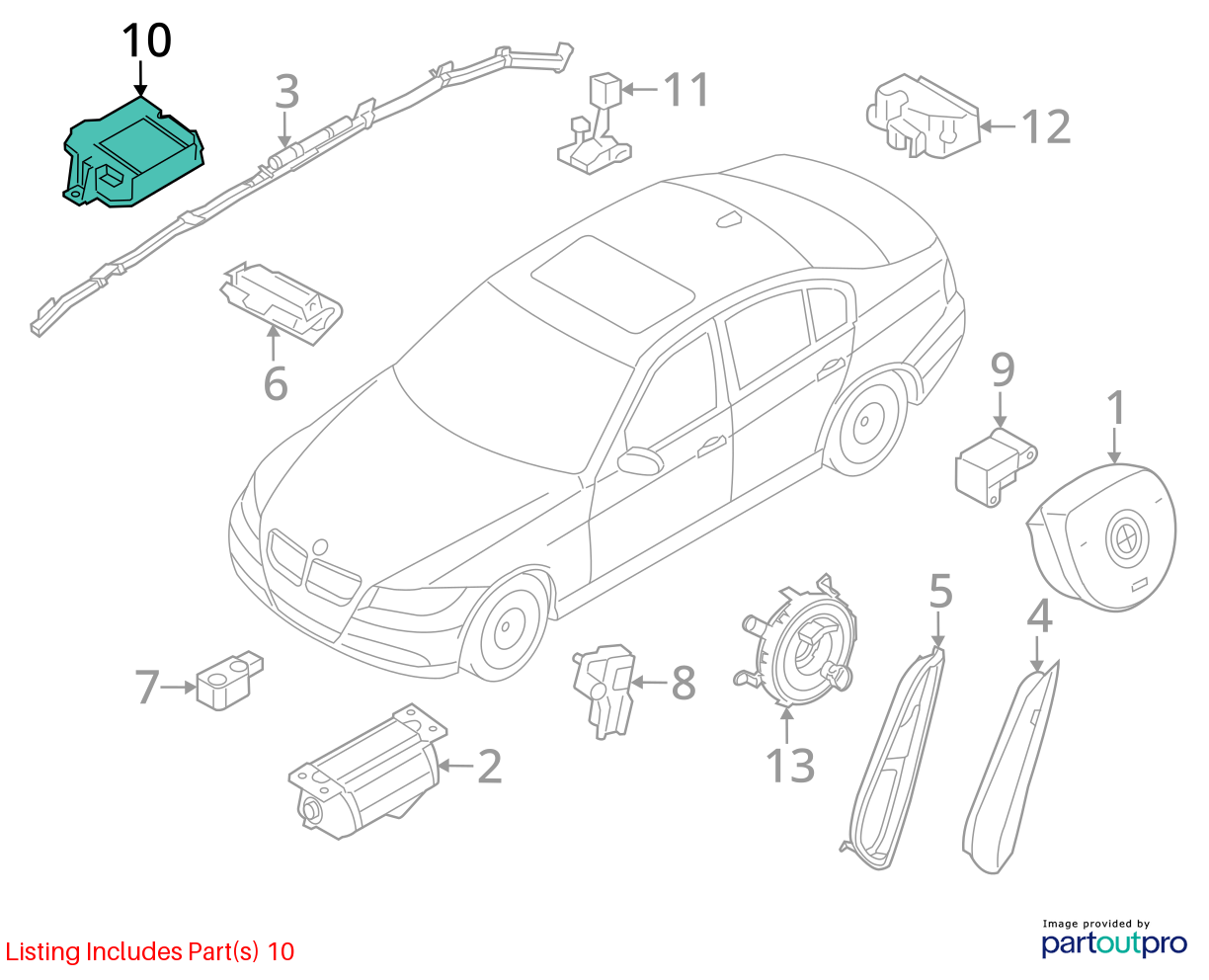 2007-2011 BMW 3 Series E90 328 335 Control Module Unit OEM 65779184433