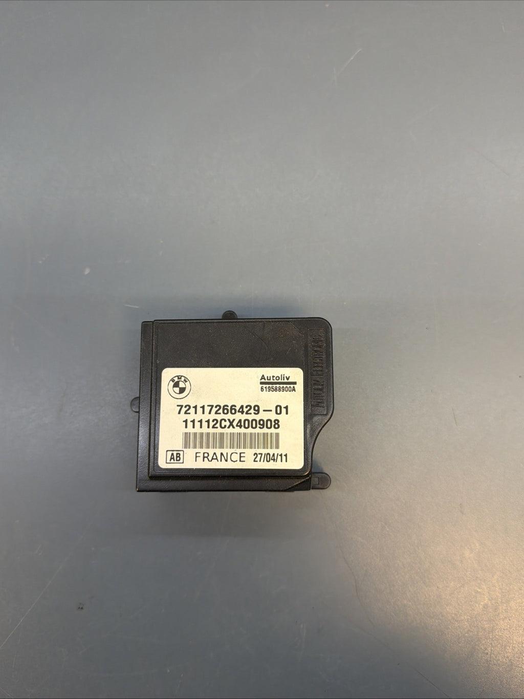 BMW 2007-2013 E93 CONVERTIBLE SAFETY SENSOR CONTROL MODULE UNIT OEM 72117266429
