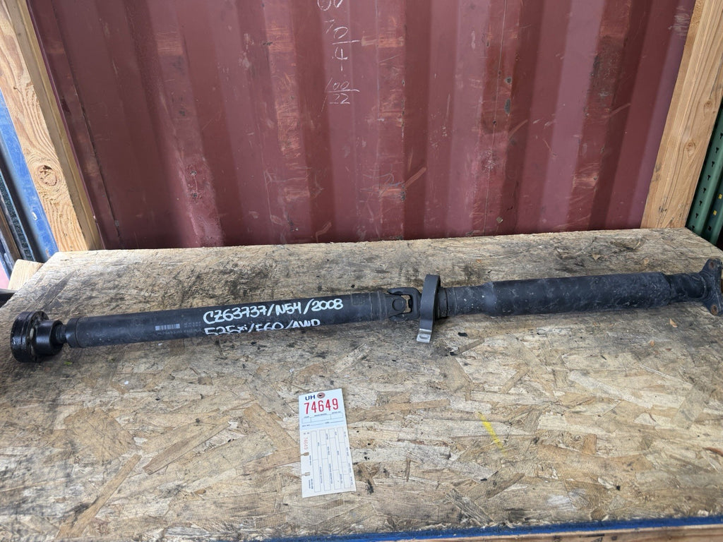 2008 535XI E60 REAR DRIVESHAFT  74649 7573493 "NOTE"