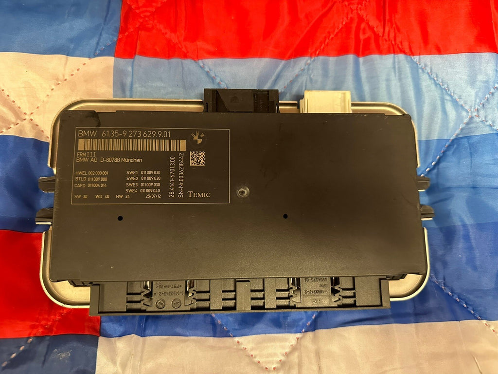 11-16 BMW F07 F10 528 535 M5 FRM3 FOOTWELL BODY LIGHT CONTROL MODULE 9273629 OEM