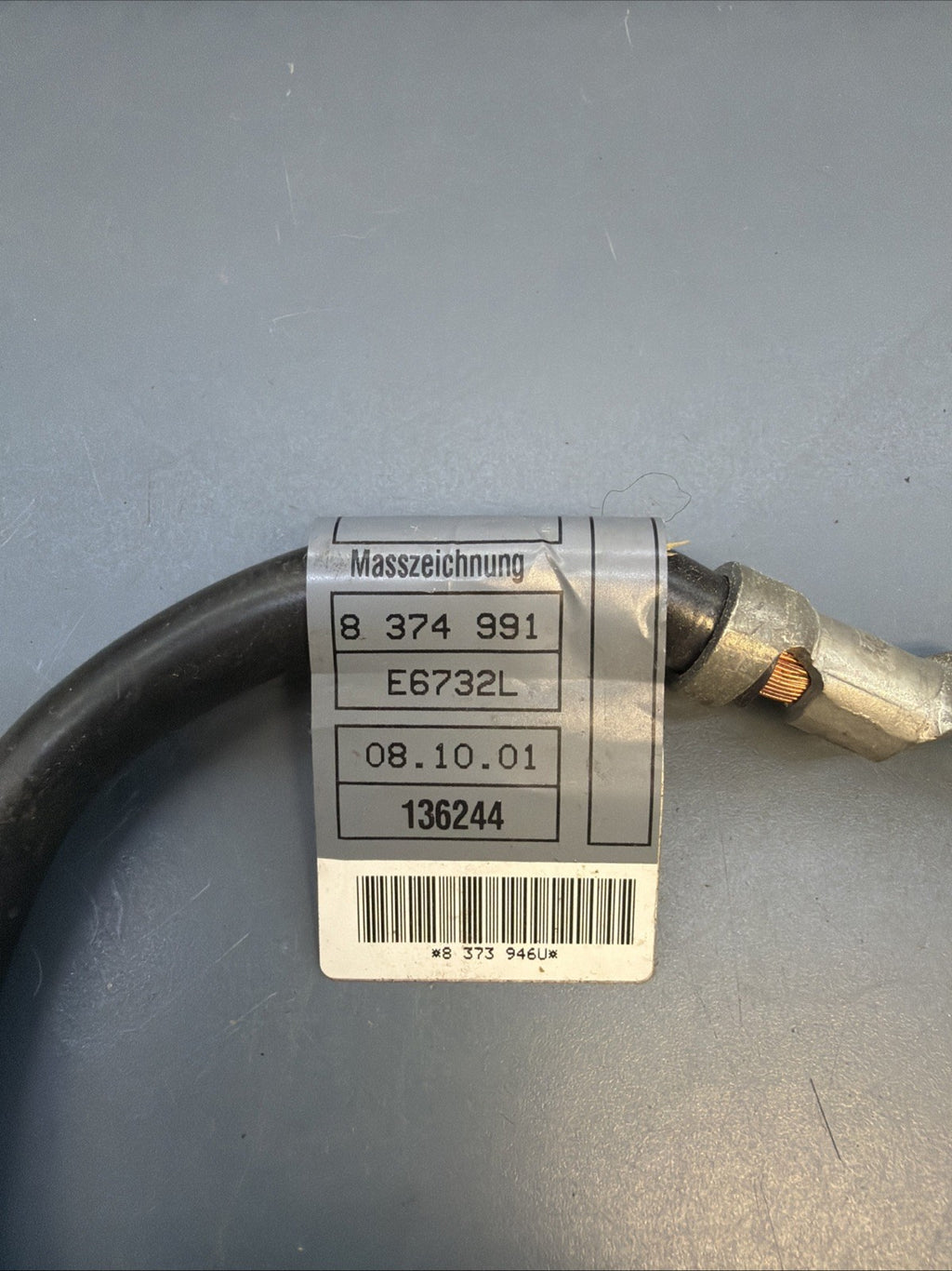 BMW 3 Series E46 Ground Wire Battery Terminal Negative 8374991 Oem