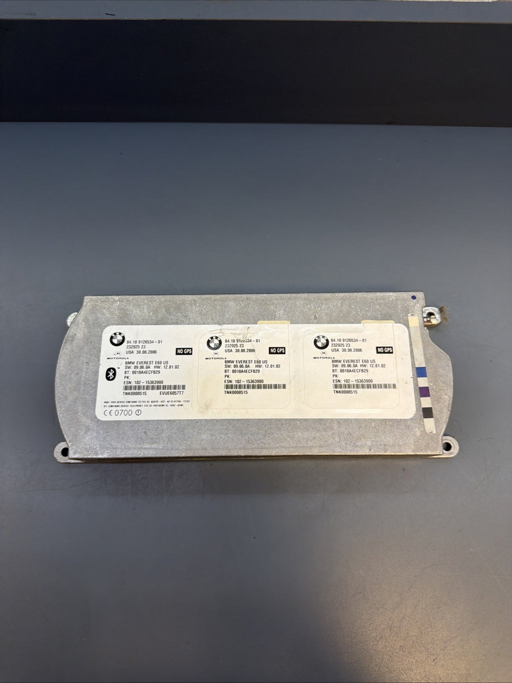 09-13 BMW E82 E88 E90 E92 E60 E70 Telematics Bluetooth Control Module 9126534