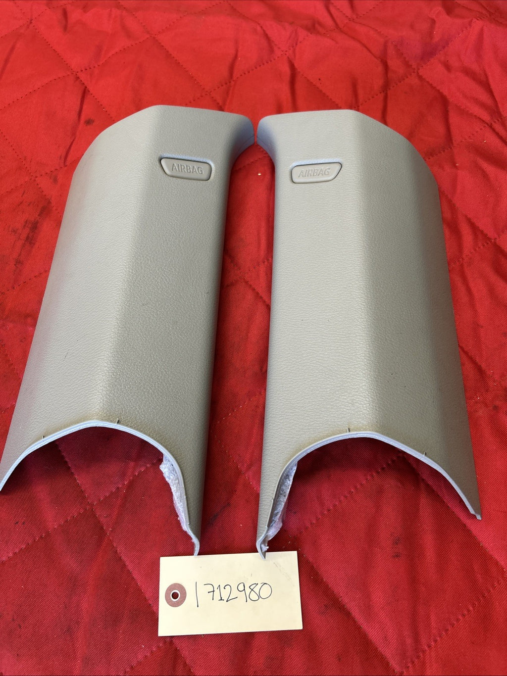 11–17 BMW X3 F25 Rear Left & Right Upper C-Pillar Trim 9169309 9169310 GREY