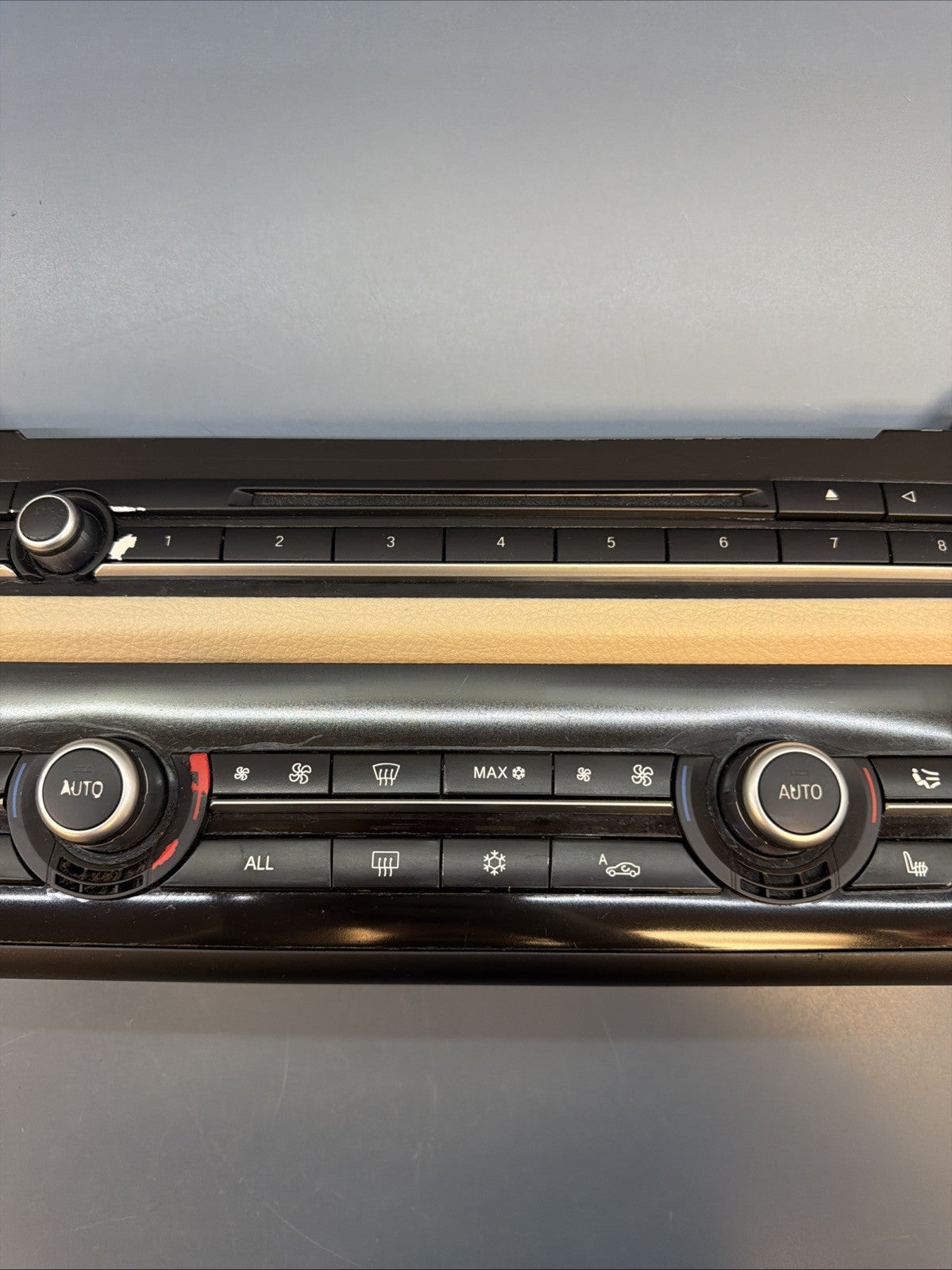 BMW 2010-2017 F10 5 SERIES AC HEATER CLIMATE CONTROL PANEL BLACK OEM 9241241
