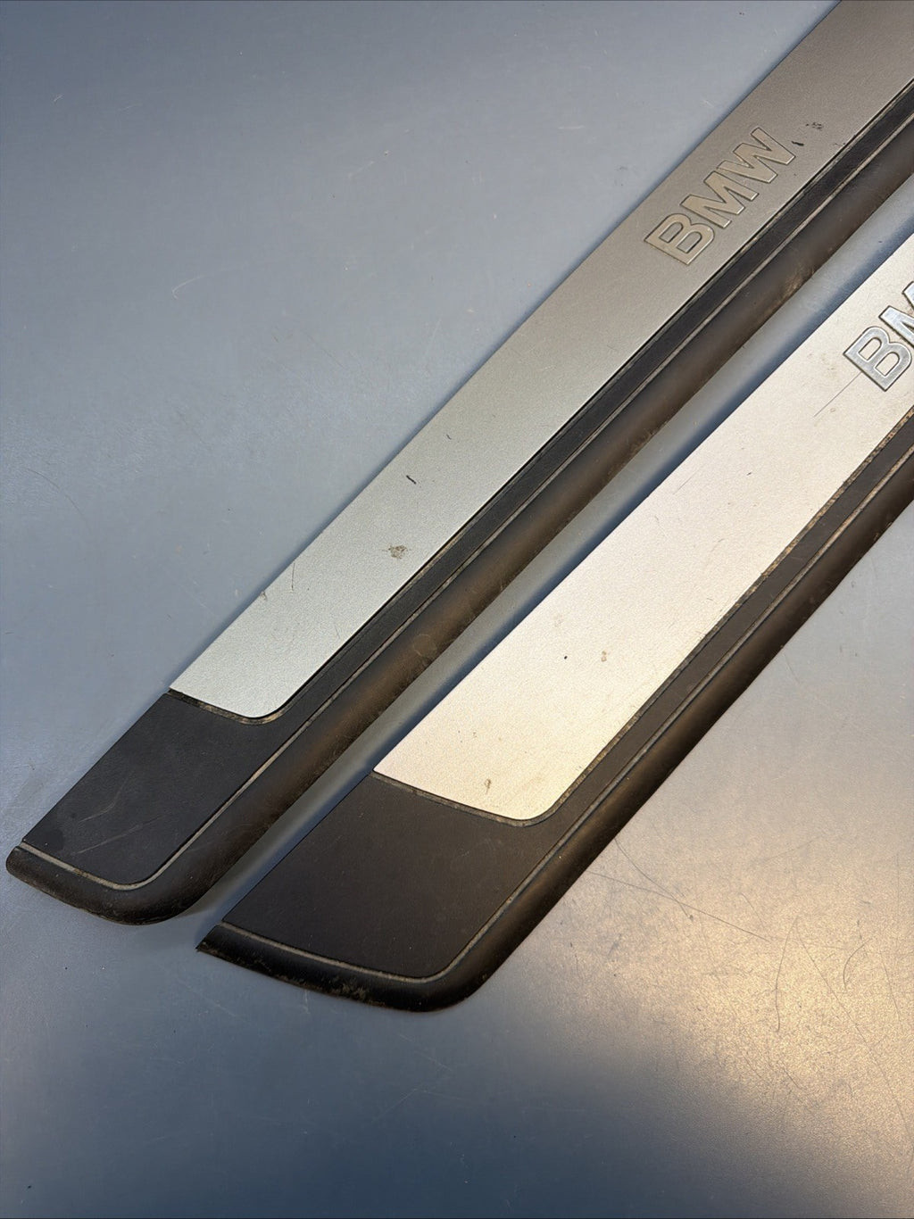 03-08 Bmw E85 Z4 Right Left Door Sill Entrance Scuff Plate Set Oem 7016654/653