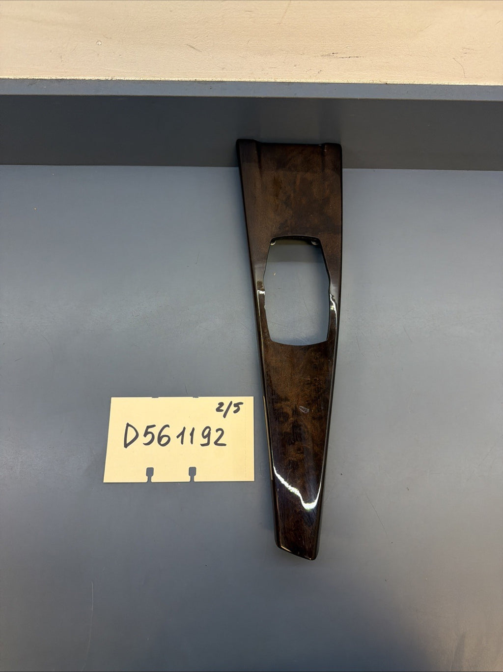 12-18 BMW F30 CENTER CONSOLE TRIM BEZEL PANEL COVER WOOD GRAIN 9232072 OEM