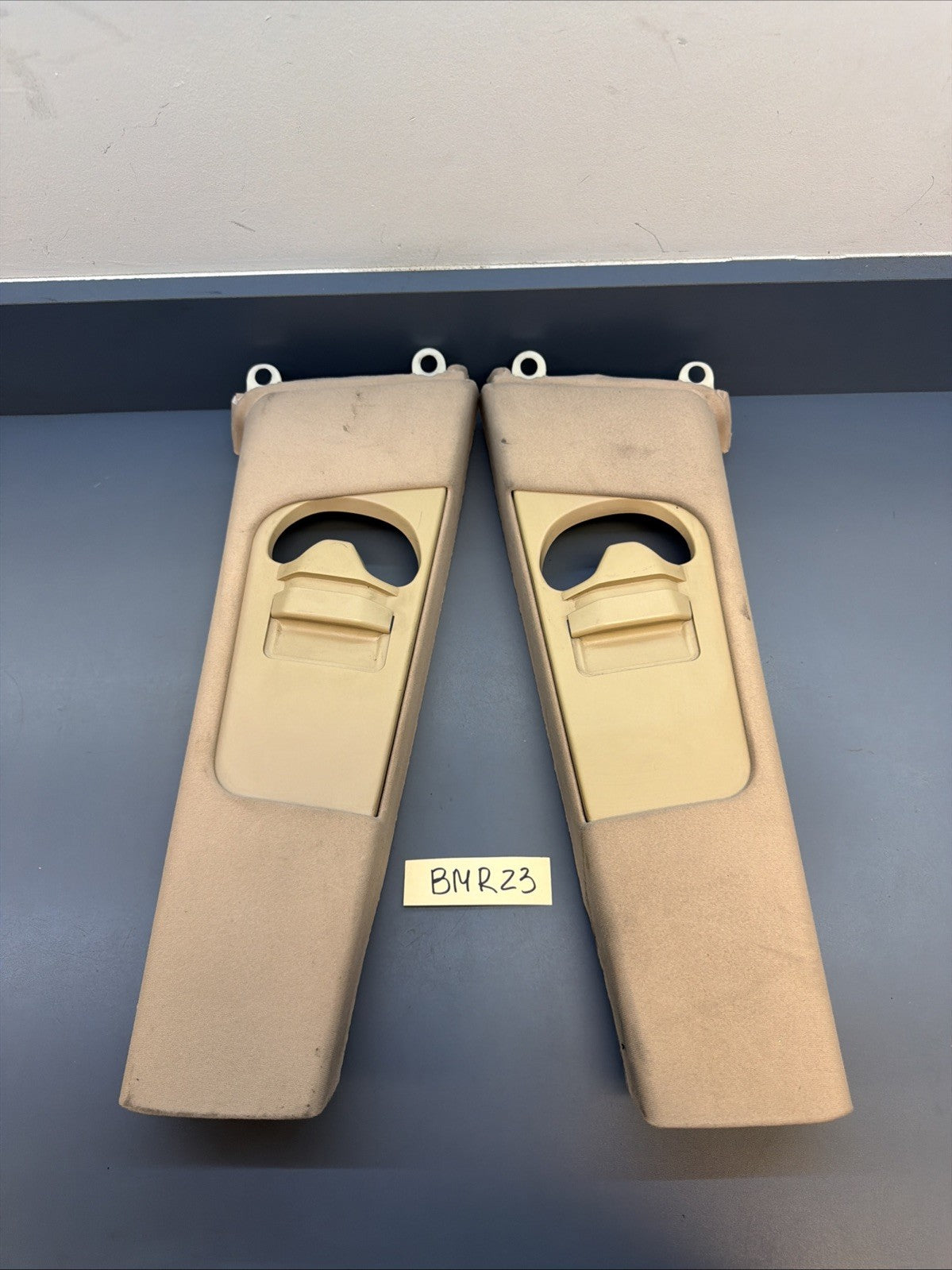 2001-2006 BMW E46 M3 330Ci COUPE B Pillar B-PILLAR Trims Cover BEIGE 7057296/95