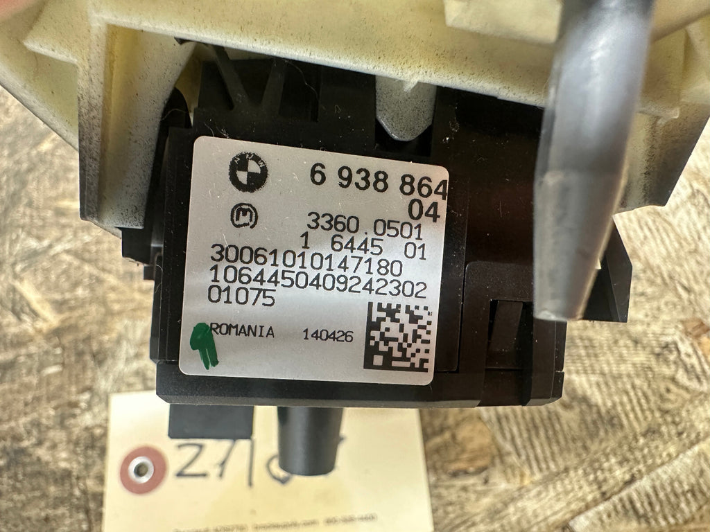 BMW 06-13 E90 3 SERIES HEADLIGHT FOG LIGHT CONTROL SWITCH BLACK OEM 6938864