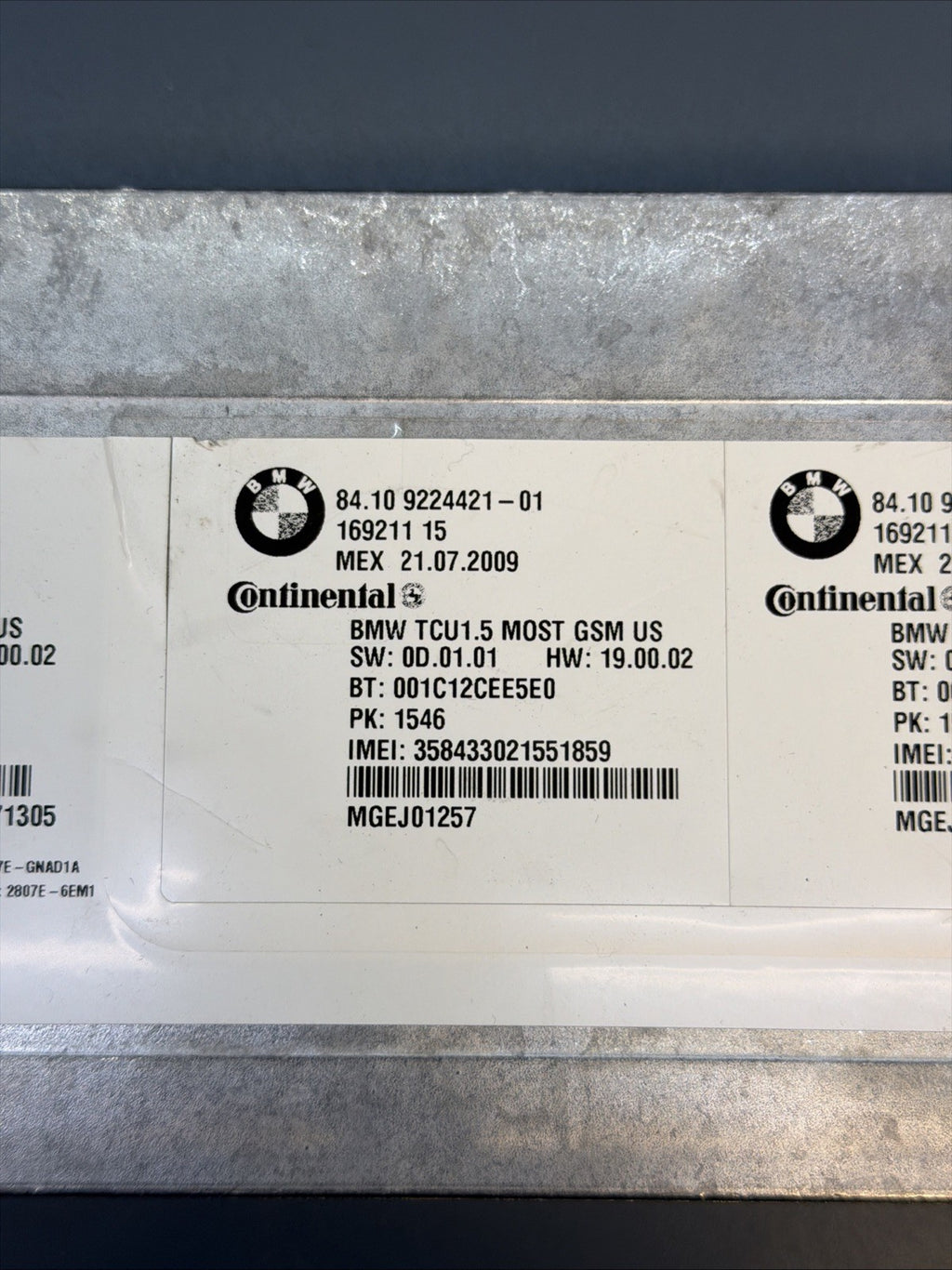 BMW 328i 128i 550i 650i 750i X5 Bluetooth Telematics Module 9224421 OEM Used