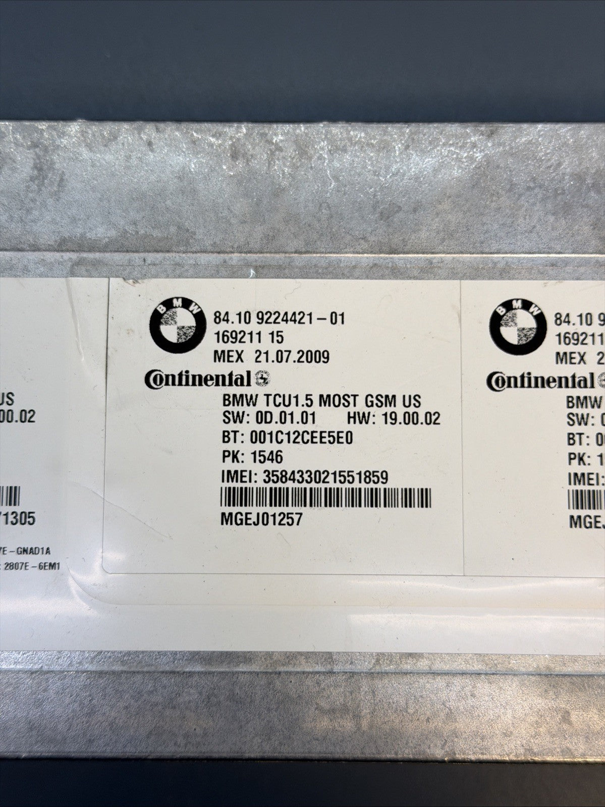 BMW 328i 128i 550i 650i 750i X5 Bluetooth Telematics Module 9224421 OEM Used
