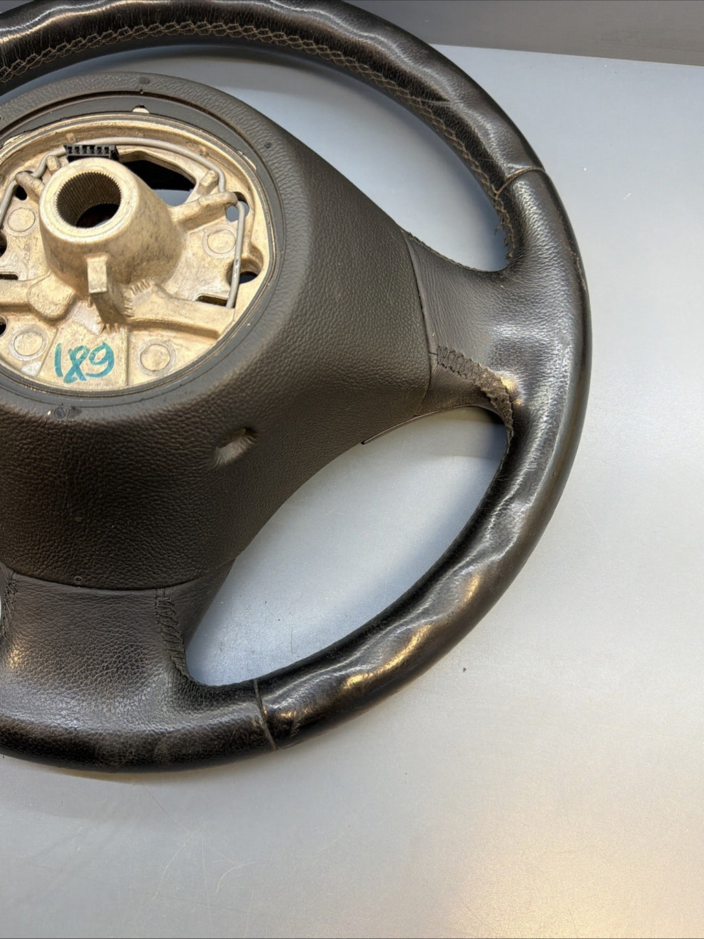 BMW 2006-2012 E90 E9X 3 SERIES BLACK LEATHER STEERING WHEEL OEM 3375E901