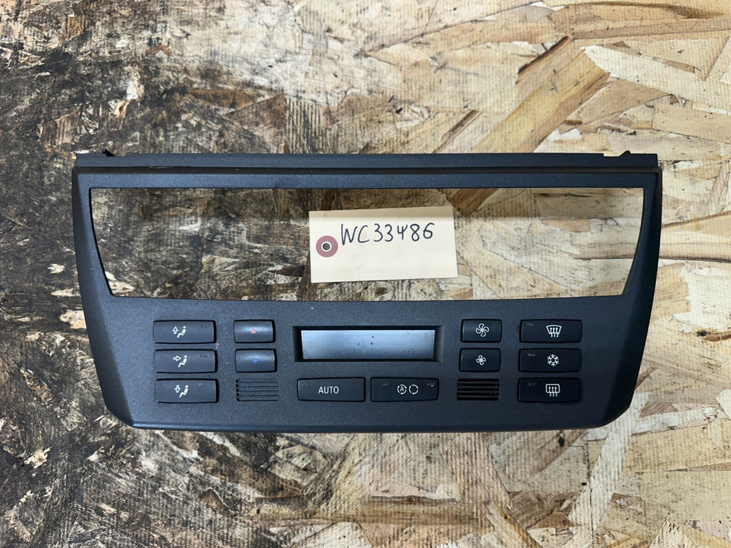 BMW 03-10 E83 X3 BLACK HEATER/AC CLIMATE CONTROL SWITCH PANEL+TRIM OEM 3413866