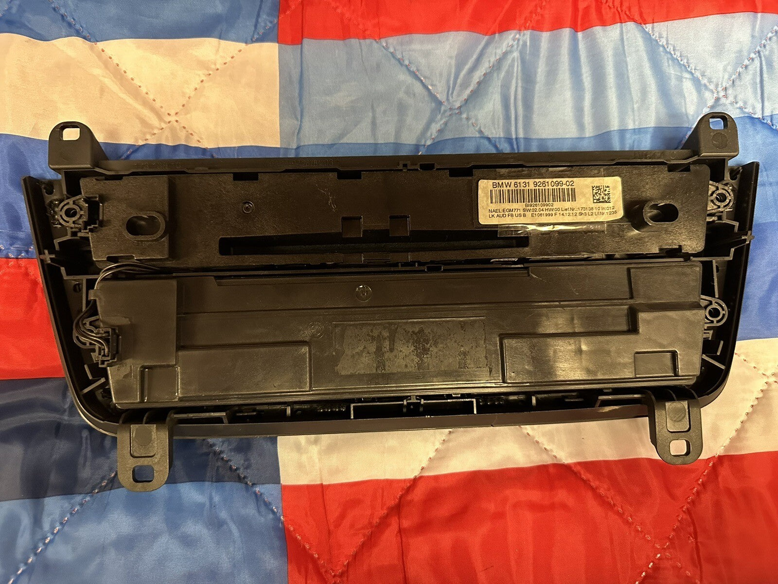 2012-2014 BMW 328i F30 3-SERIES A/C HEATER CLIMATE CONTROL  SWITCH UNIT 9261099