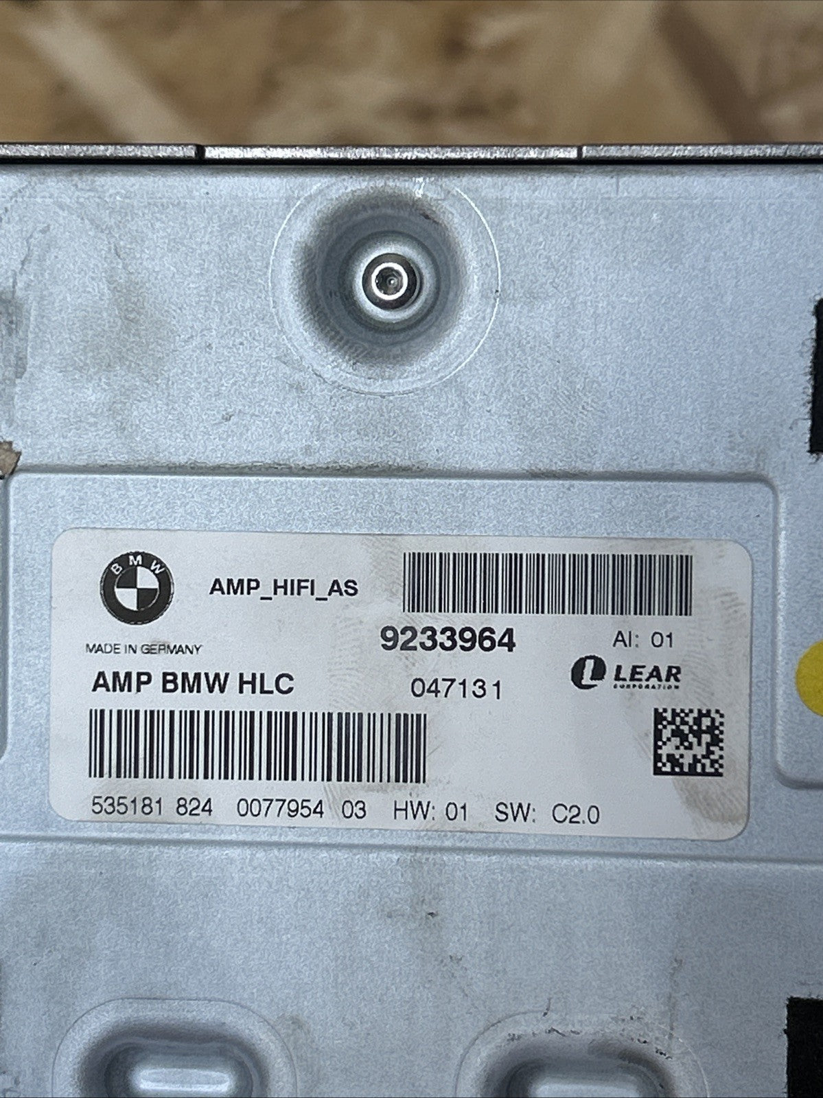 07-13 BMW E92 335 M3 COUPE HIFI STEREO SOUND AUDIO AMPLIFIER AMP HI-FI 9233964