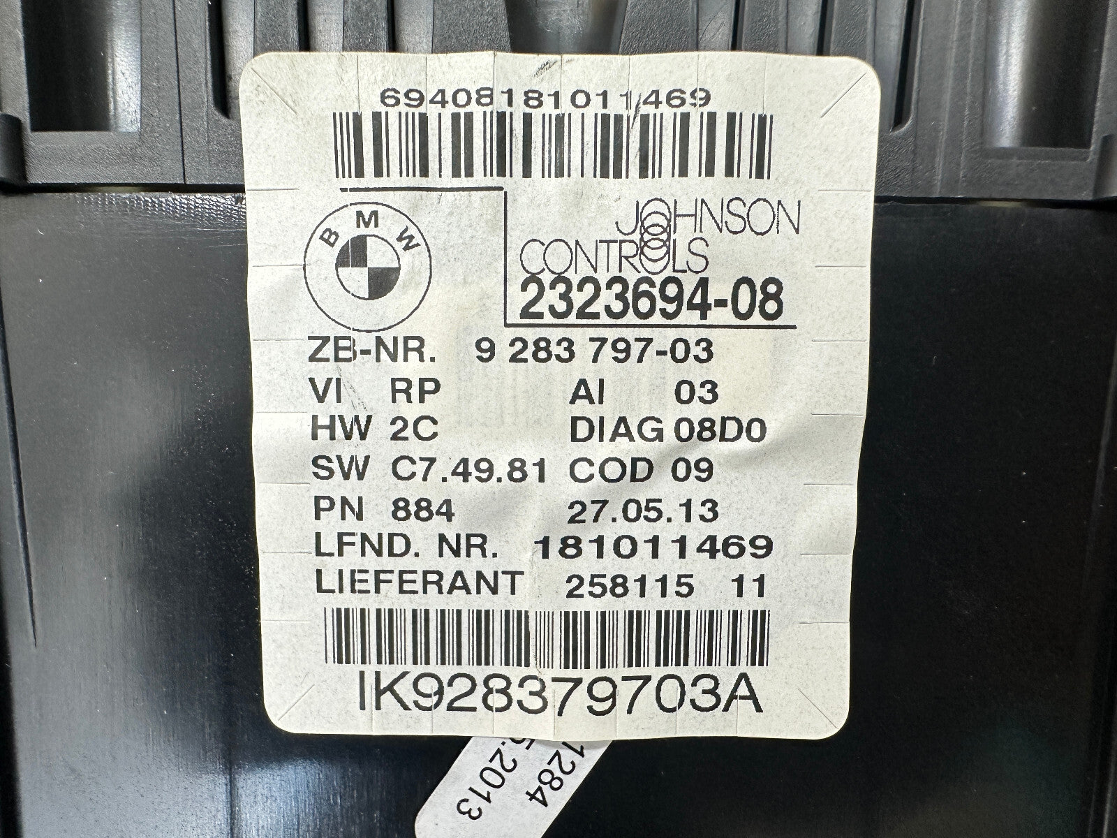 BMW 07-13 E88 E82 1 SERIES SPEEDOMETER INSTRUMENT GAUGE CLUSTER MPH OEM 9283797