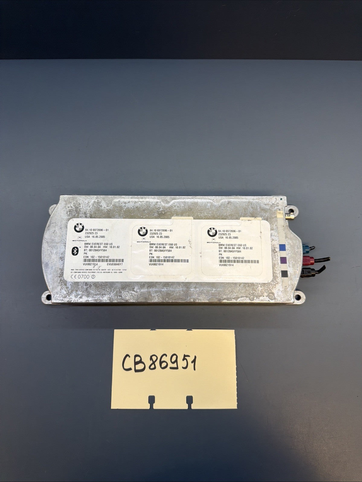 2005-2006 BMW 525i 530i 545i 650i Telematics Control Module Genuine OEM 6972696