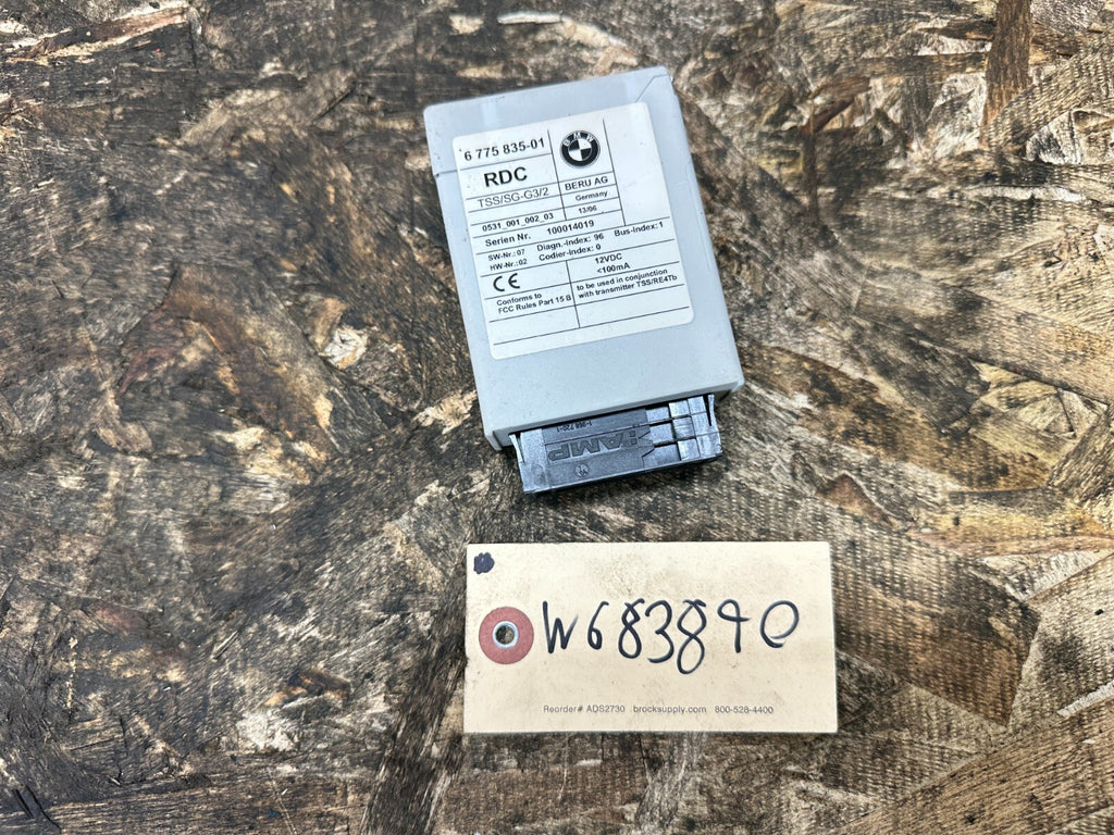 BMW 2003-2010 E83 X3 TIRE PRESSURE MONITOR CONTROL MODULE OEM 6775835