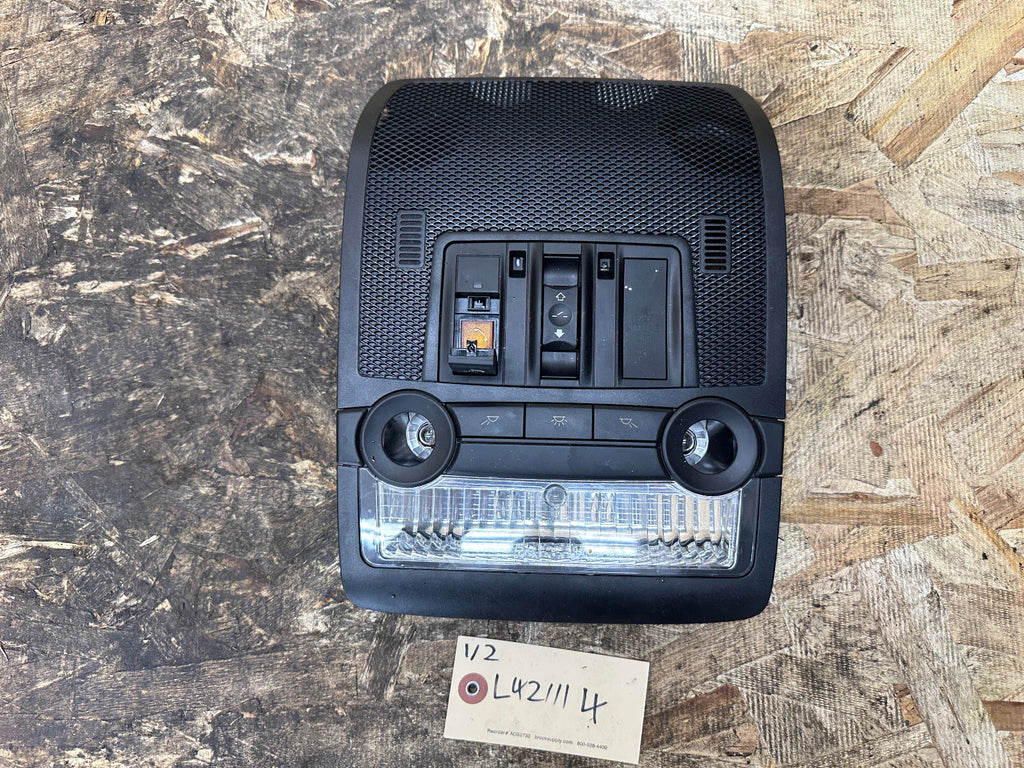 BMW 06-13 E70/71 X5/6 BLACK FRONT INTERIOR READING LIGHT+SUNROOF SWITCH 9225947