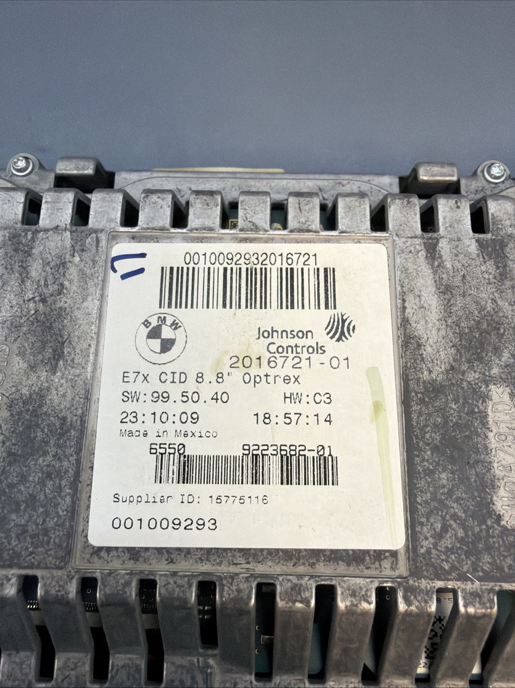 2010-2013 BMW X5 Information Display Screen 8.8 Inch 2016721 OEM