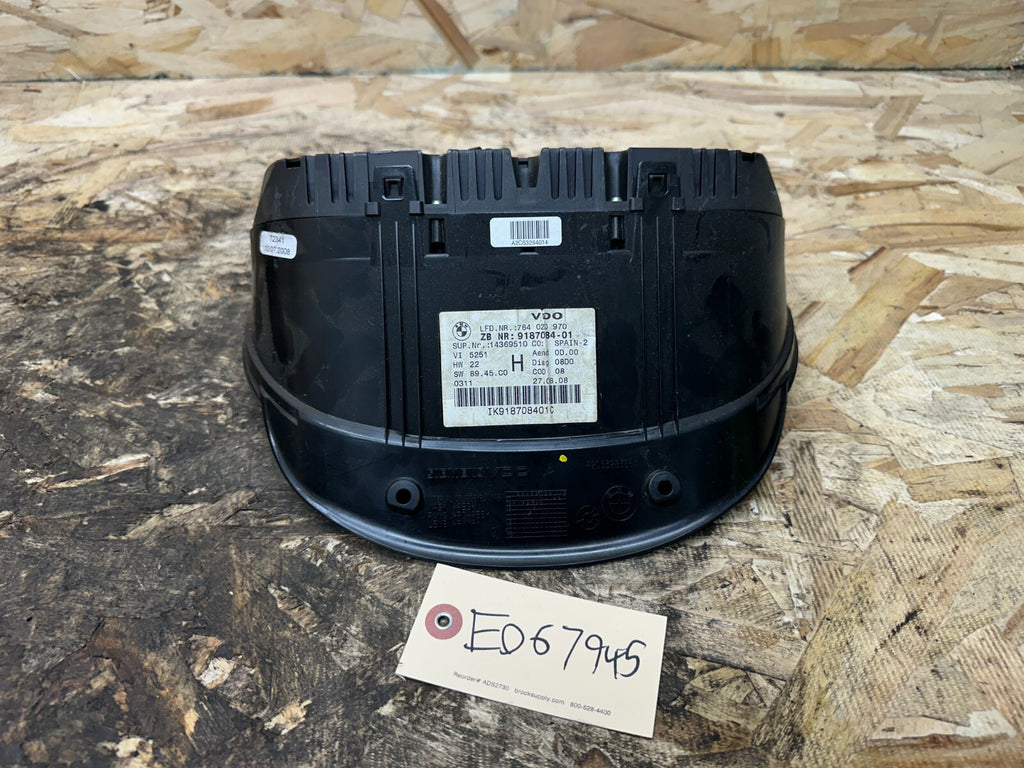 BMW 2006-2013 E90 E92 E9X SPEEDOMETER GAUGE CLUSTER 195K MPH BLACK OEM 9193745