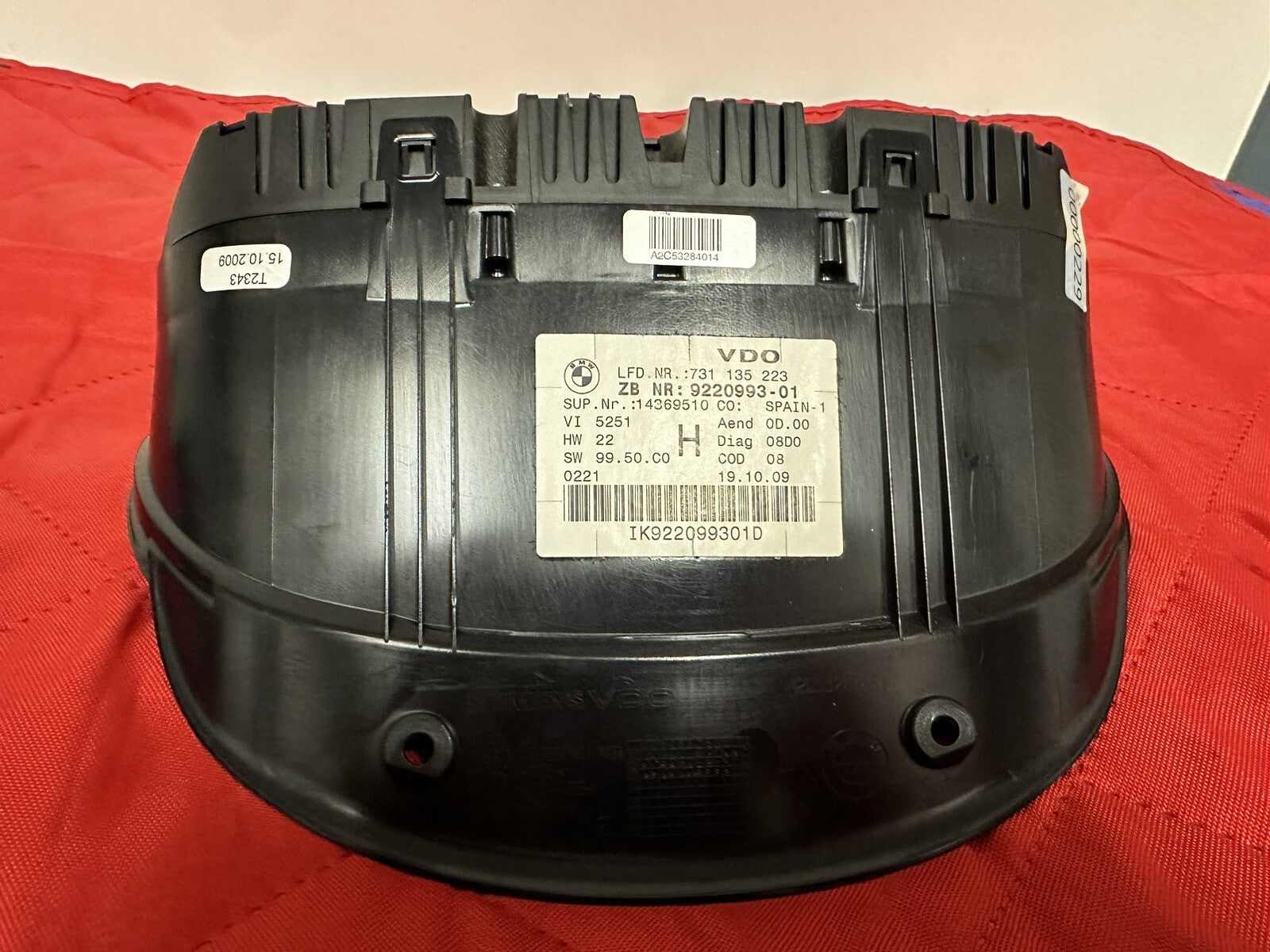 09-11 BMW 335D 3 SERIES 3.0L INSTRUMENT CLUSTER  SPEEDOMETER OEM 9220993