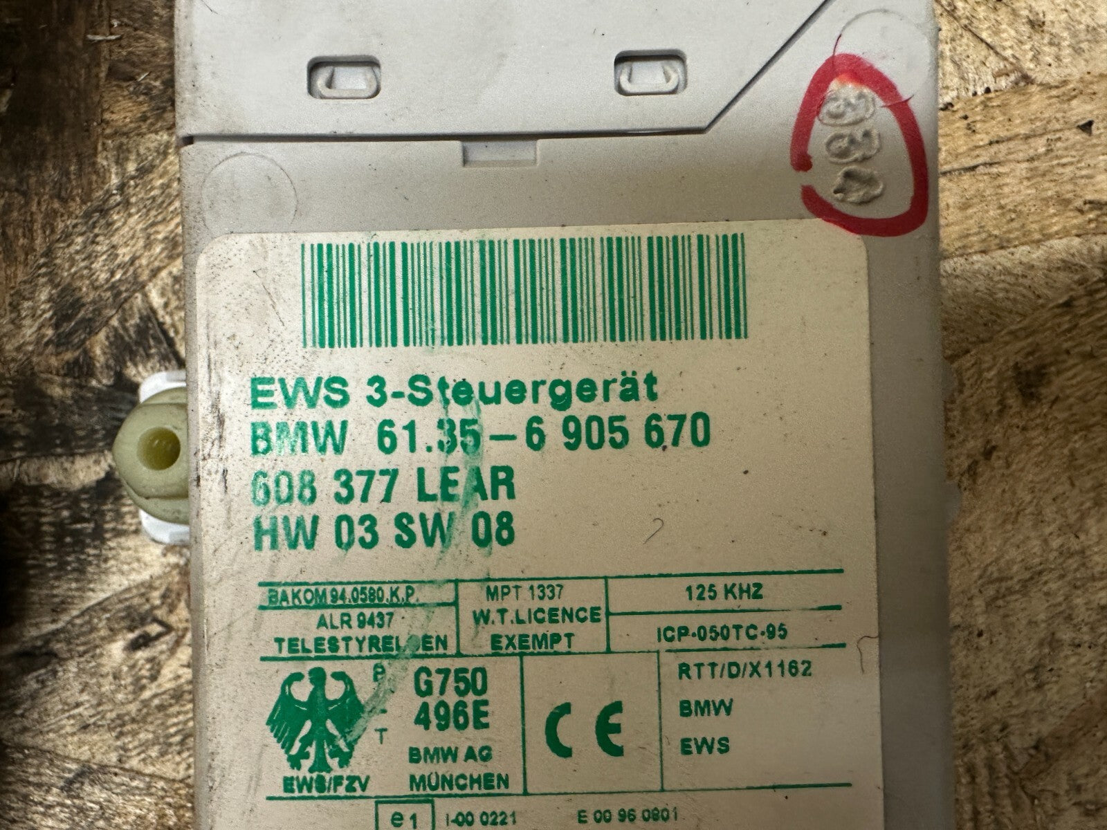 BMW 99-05 E46 ECU DME CAS IMMOBILIZER KEY VIN MATCHED SET OEM 7548770+6905670