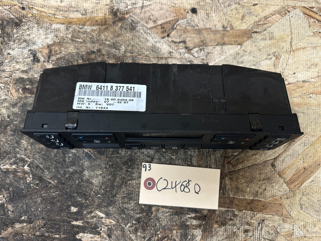 BMW 1995-2001 E38 7 SERIES AC HEATER CLIMATE CONTROL PANEL OEM 8377541