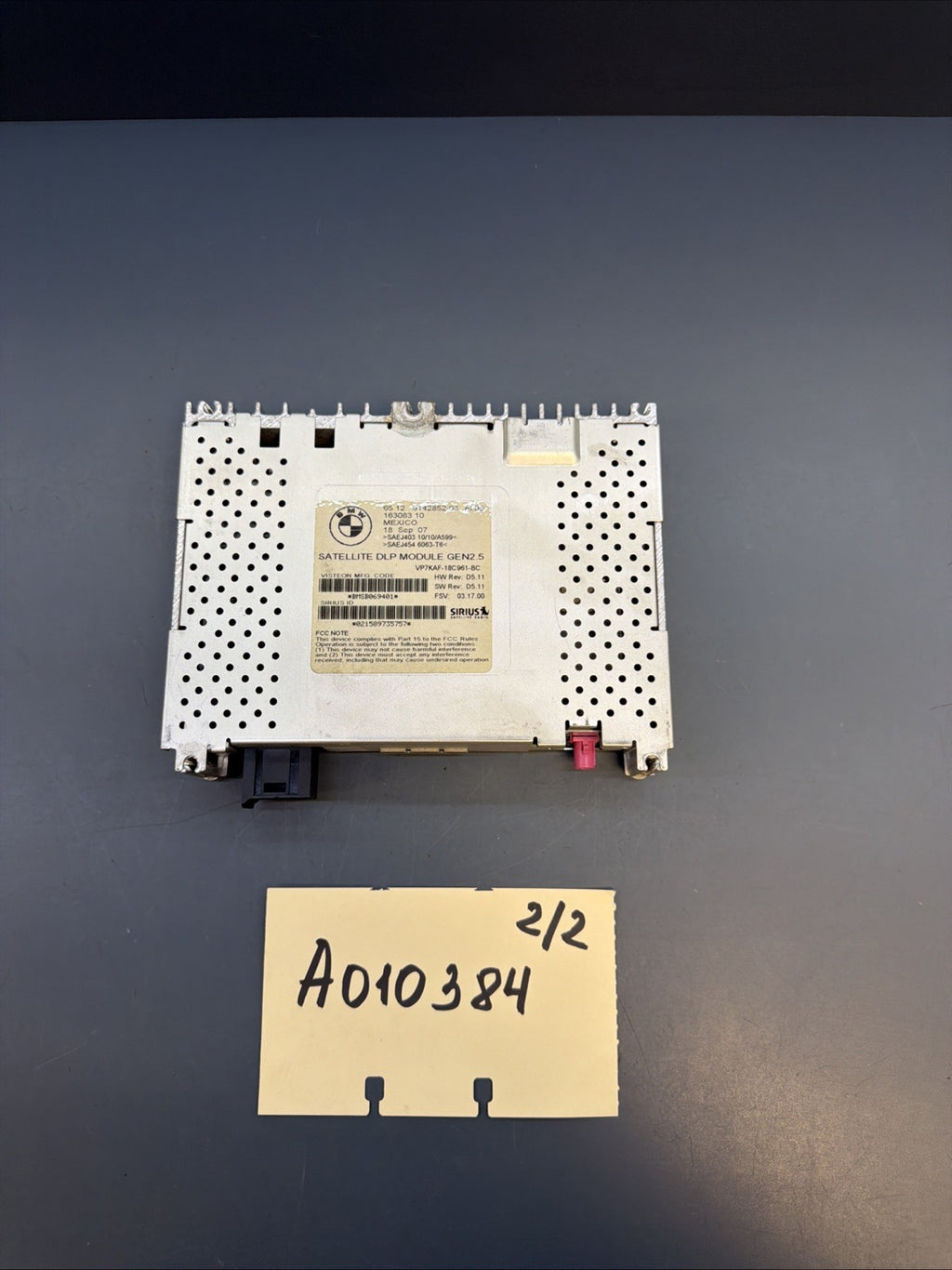 BMW/ X5 1 3 5 6 7 X6 Z4 SERIES OEM SATELLITE RADIO MODULE SIRIUS 9142852