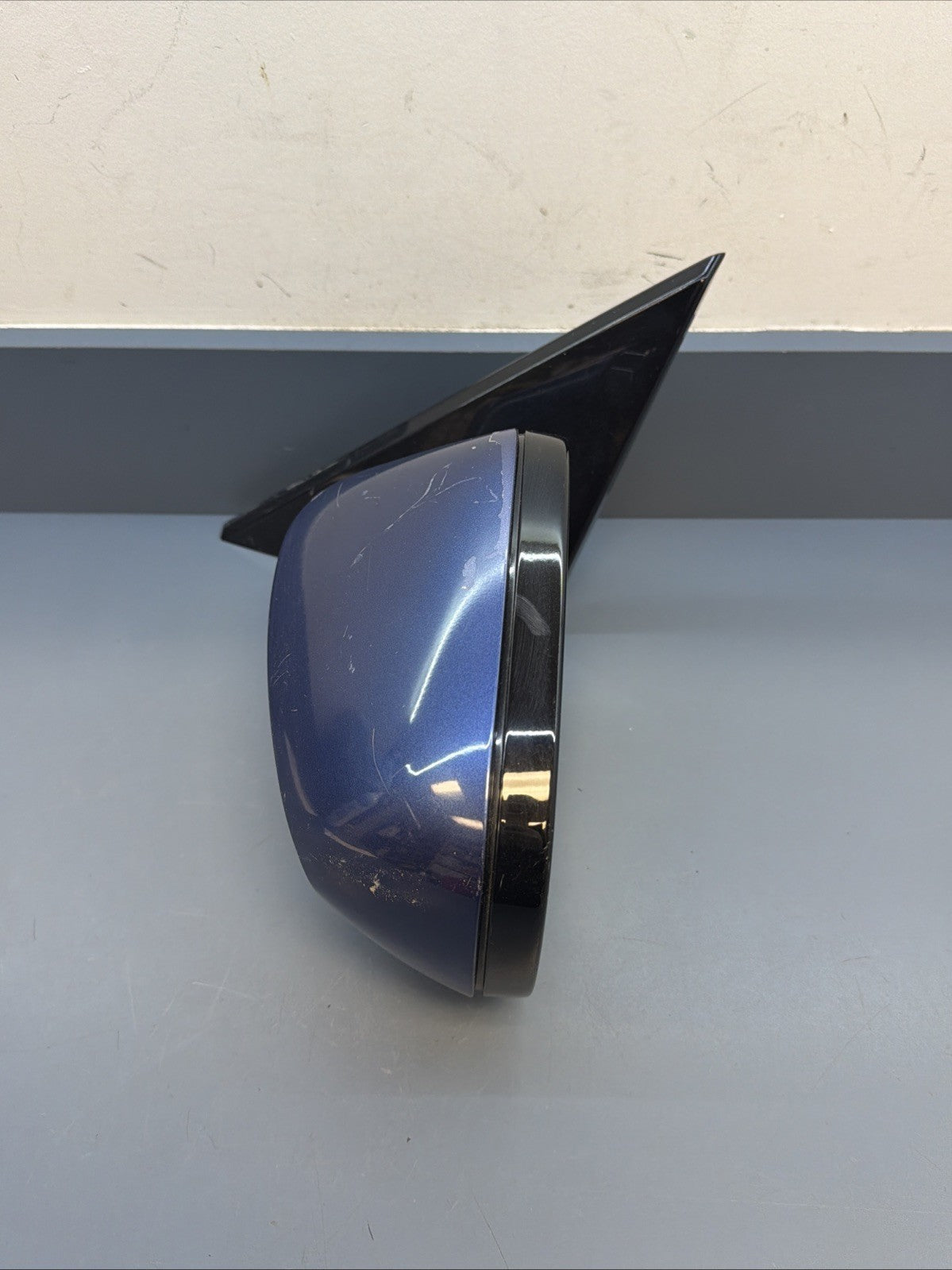 2011 - 2013 BMW E82 E88 FRONT LEFT DRIVER SIDE VIEW MIRROR BLUE OEM 7208145