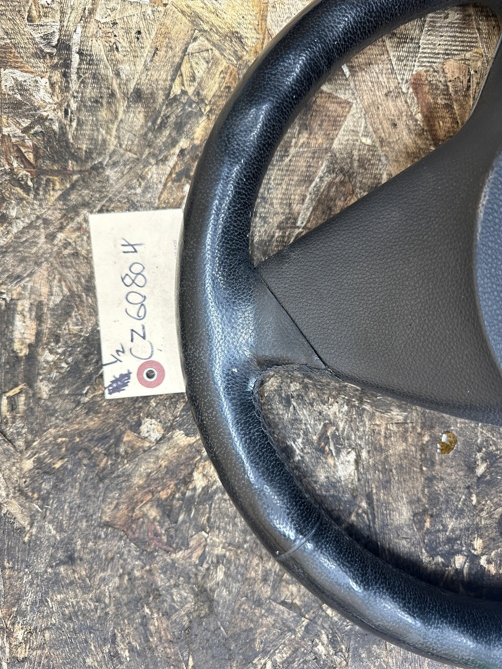 BMW 03-10 E60 5 SERIES BLACK LEATHER STEERING WHEEL W/BUTTONS OEM 11008818