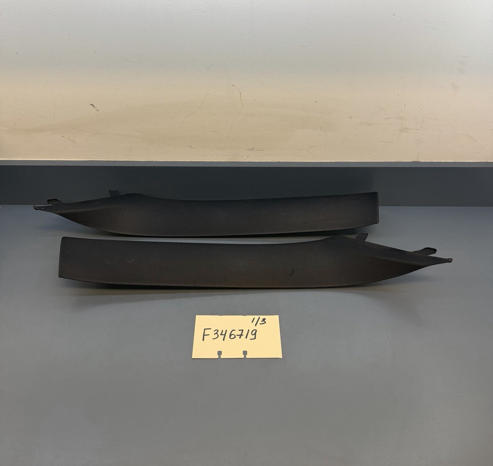 12-16 BMW F30 Front Left & Right A Pillar Trim Panel Cover BLACK 7220995 7220996