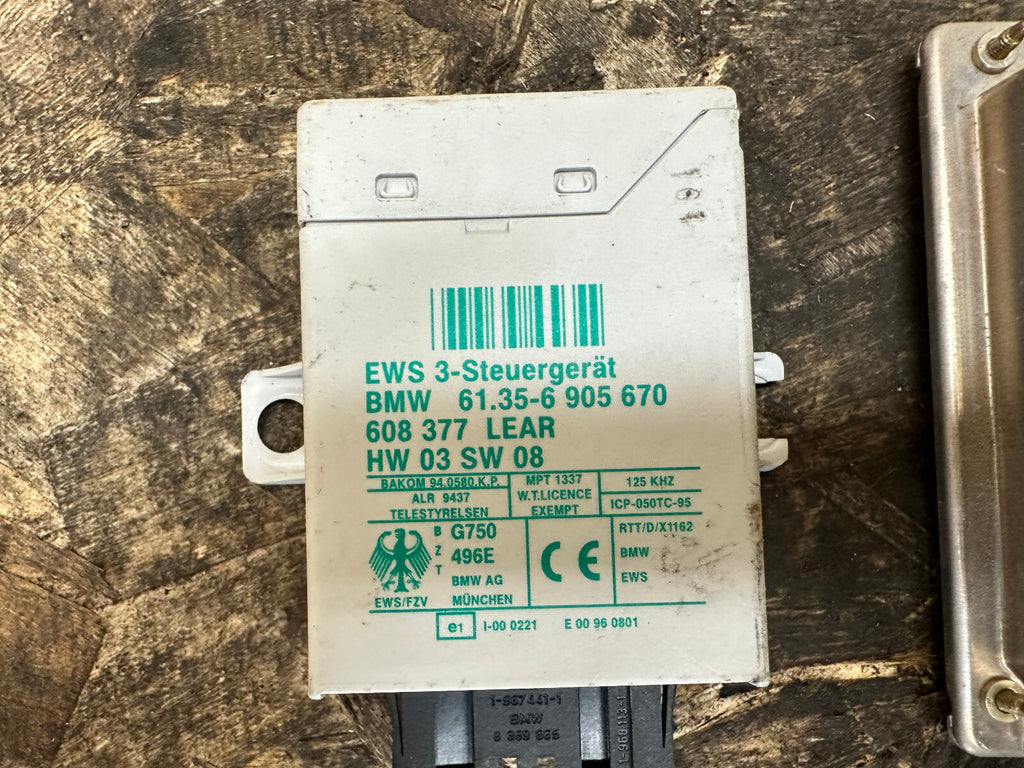 BMW 99-06 3 5 SERIES X5 Z3 M54 ENGINE ECU+CAS+KEY VIN MATCH SET OEM 7511570 MS43